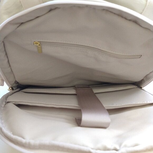 Issac Mizrahi NWT Cooler Stanely Viral TikTok Cream Expandable Backpack Bag NEW! - Picture 9 of 9